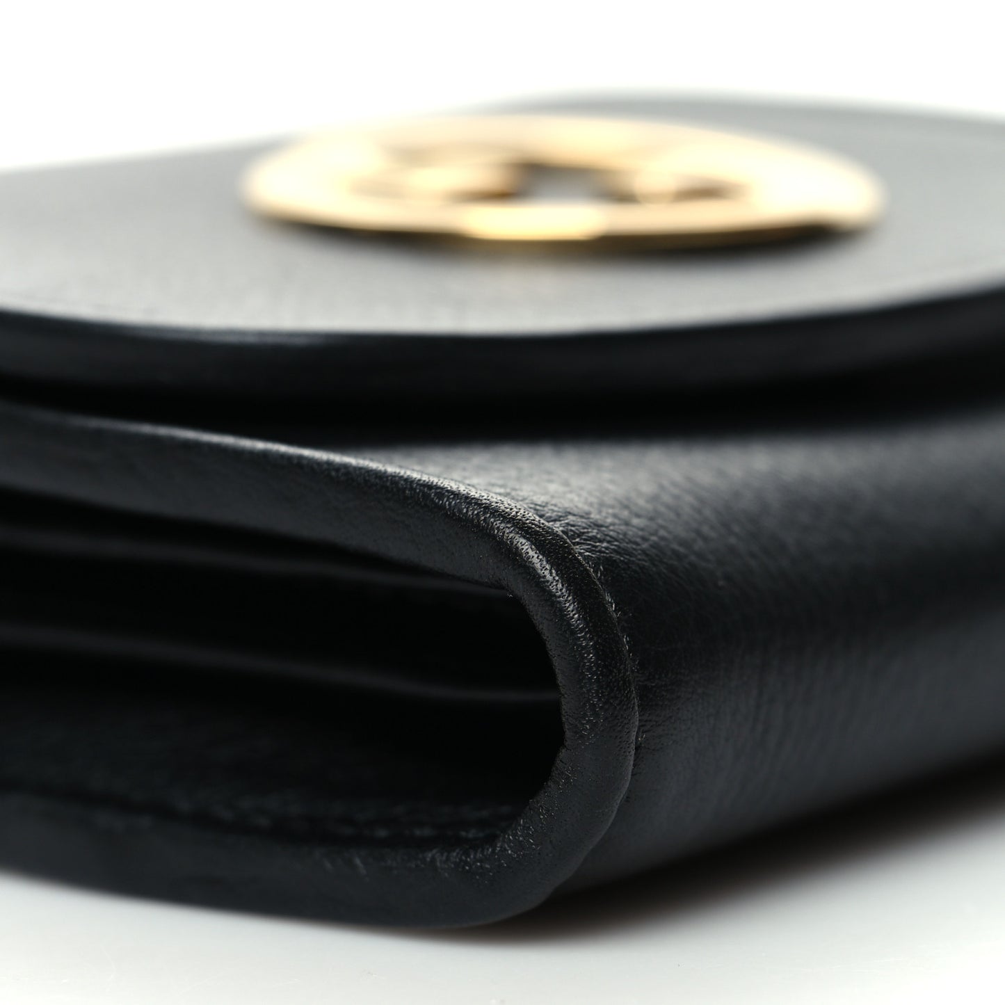 Roxy Calfskin Medium Blondie Chain Wallet Black