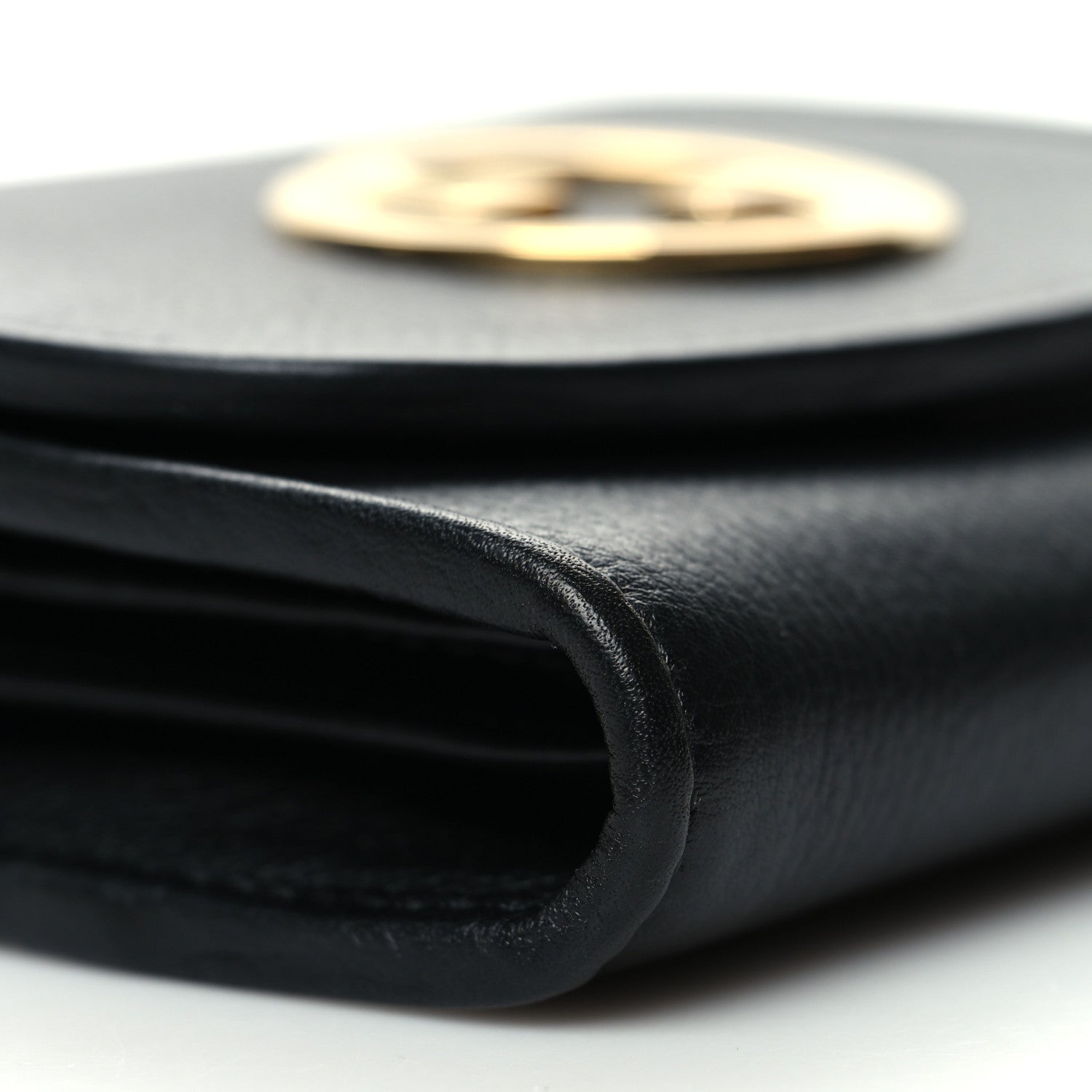 Gucci Roxy Calfskin Medium Blondie Chain Wallet Black 9 of 10