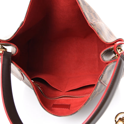 Louis Vuitton Damier Ebene Caissa Hobo Cherry 4 of 11