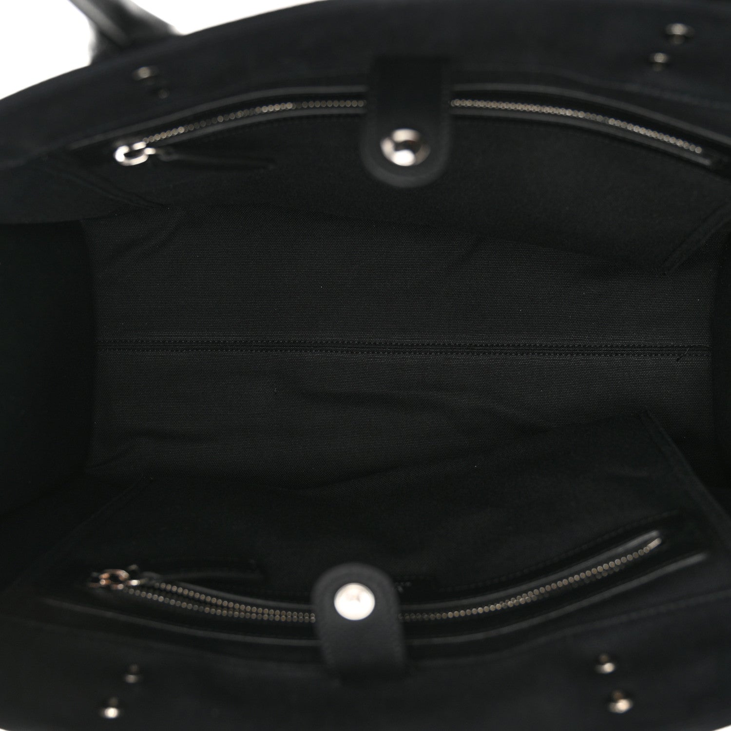 Versace Canvas Calfskin Large La Medusa Tote Bag Black 5 of 12