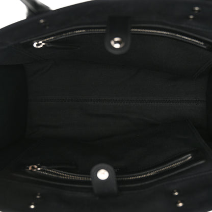 Versace Canvas Calfskin Large La Medusa Tote Bag Black 5 of 12