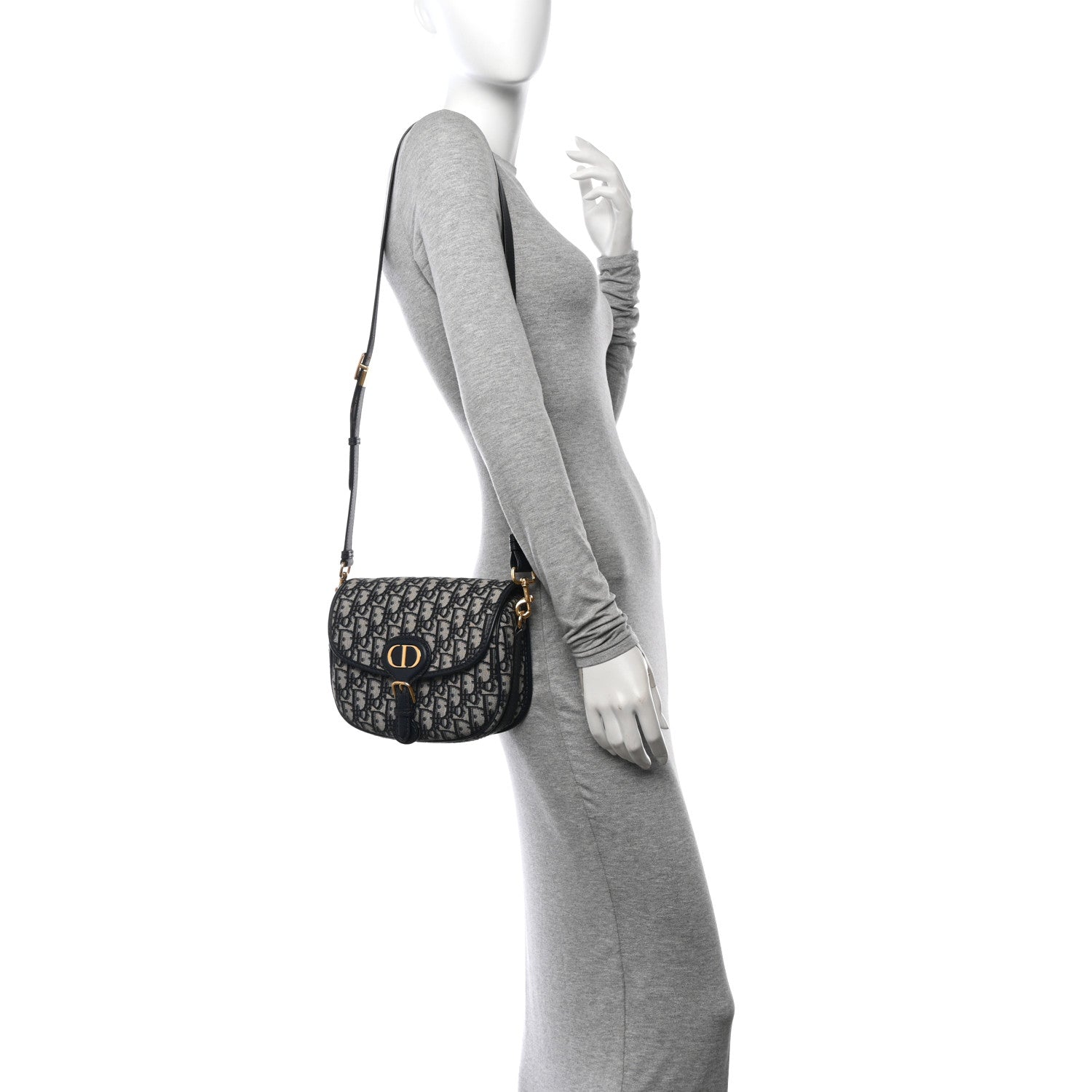 Christian Dior Oblique Medium Bobby Flap Blue 2 of 10