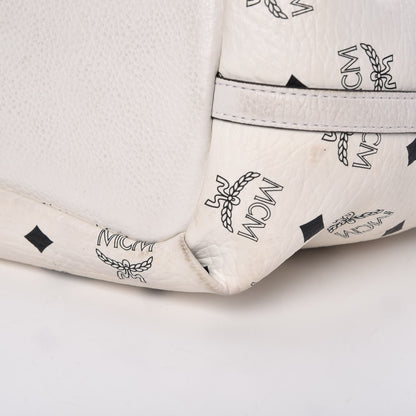 MCM Visetos Drawstring Bag White 18 of 21