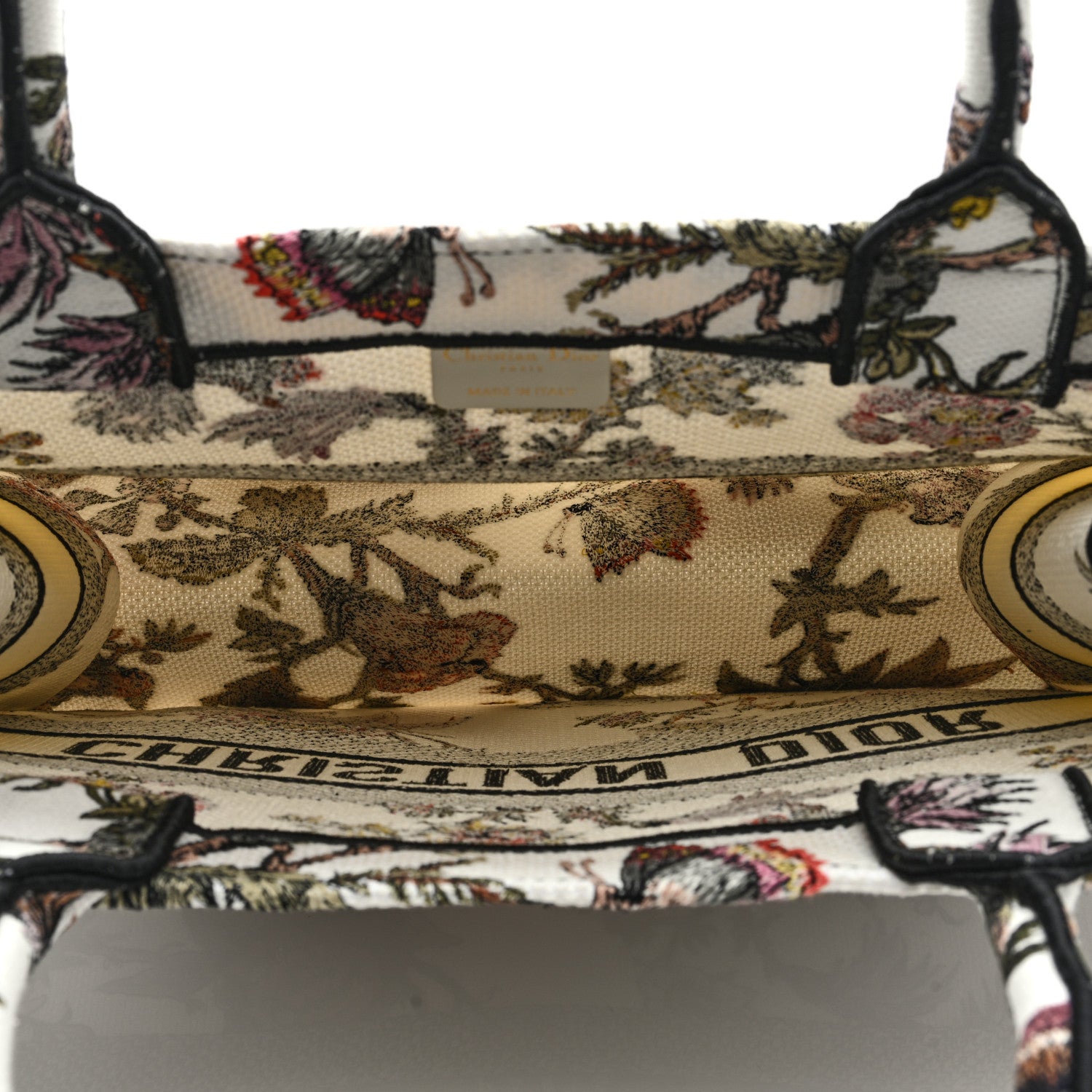 Christian Dior Canvas Jardin Botanique Embroidered Medium Book Tote Multicolor 5 of 8