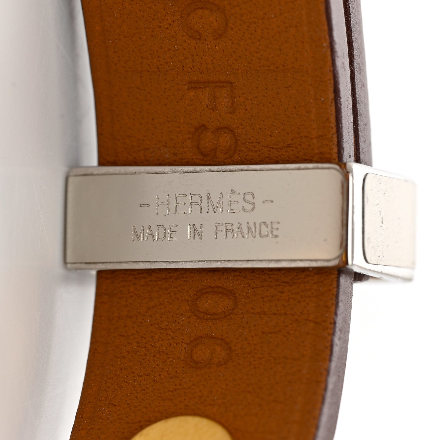 Hermes Swift Mini Dog Square Studded Bracelet T2 Gold 4 of 7