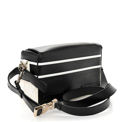 Christian Dior Smooth Calfskin Diorcamp Bag Black White 3 of 10