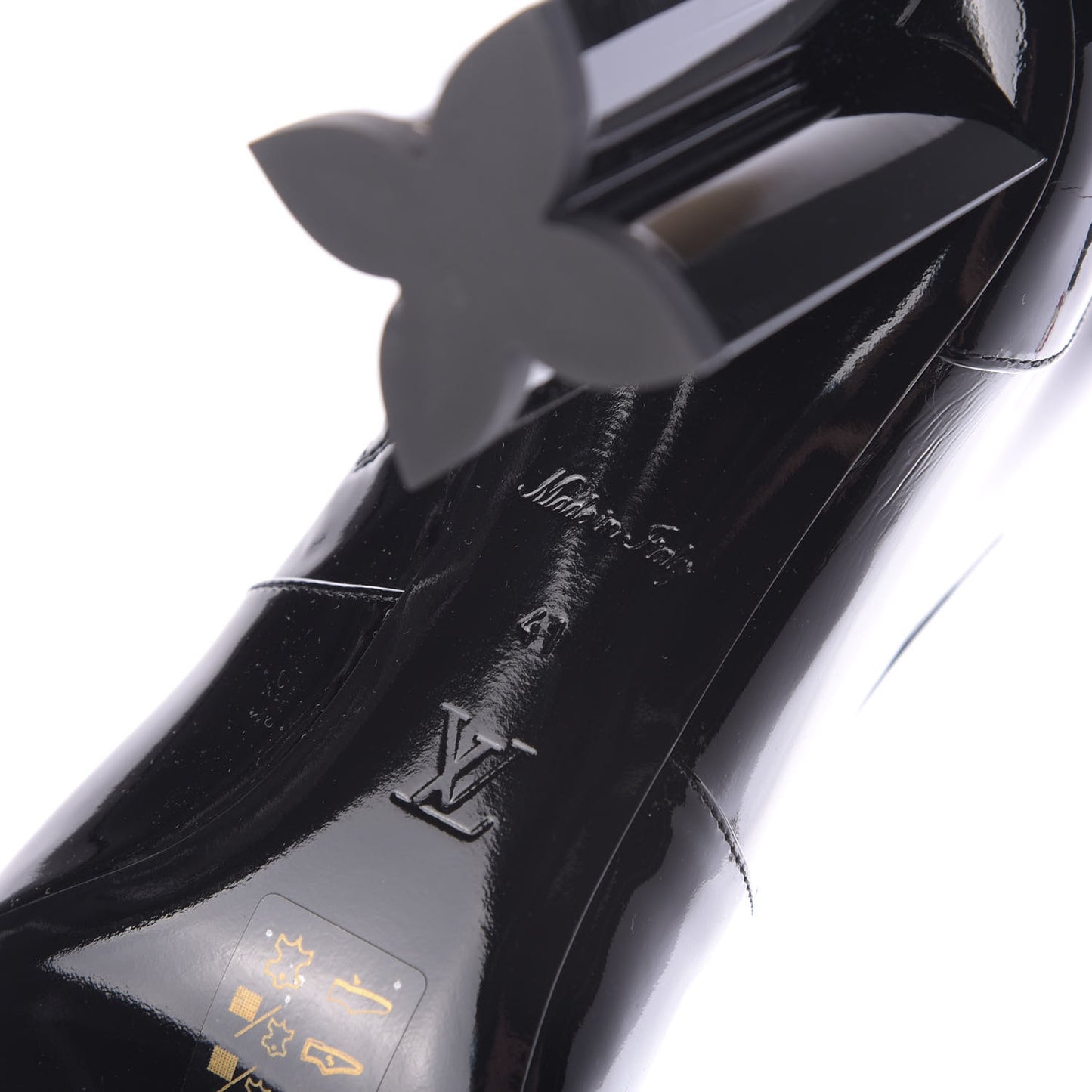 Patent Uniformes Silhouette Ankle Boots 41 Black