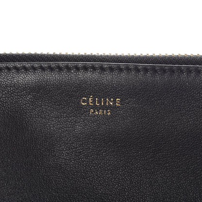 Celine Lambskin Large Trio Crossbody Bag Black 8 of 13