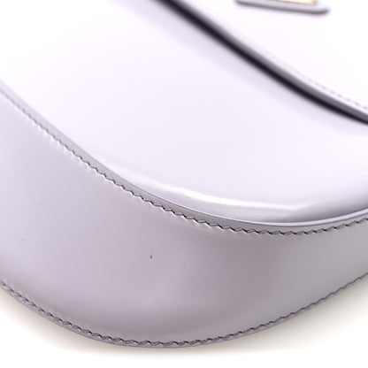 Prada Spazzolato Cleo Flap Shoulder Bag Fiordaliso 9 of 9