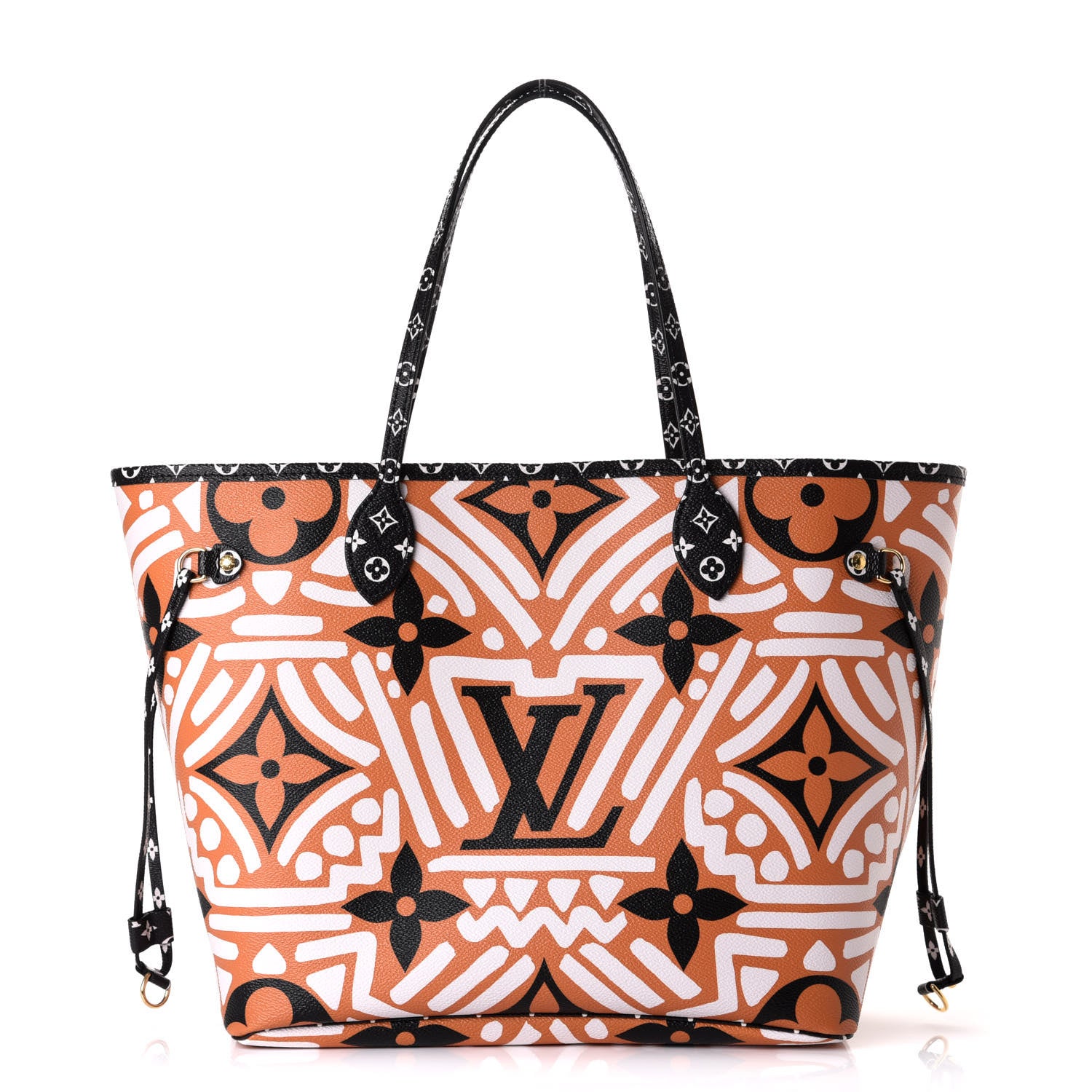 Louis Vuitton Monogram Giant Crafty Neverfull MM Creme Caramel 1 of 9