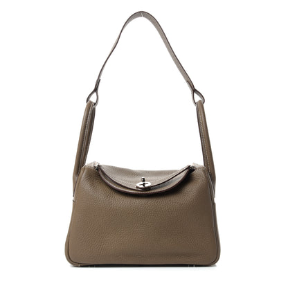 Hermes Taurillon Clemence Lindy 26 Etoupe 1 of 9