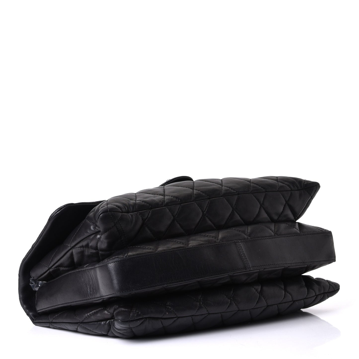 Lambskin Quilted Maxi Chanel 3 Flap Black