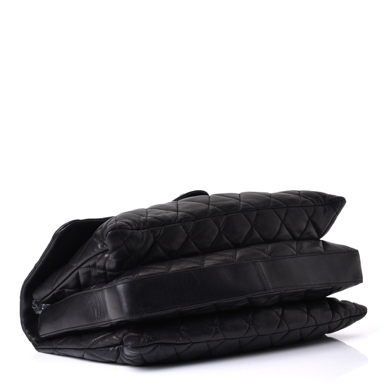 Chanel Lambskin Quilted Maxi Chanel 3 Flap Black 3 of 6