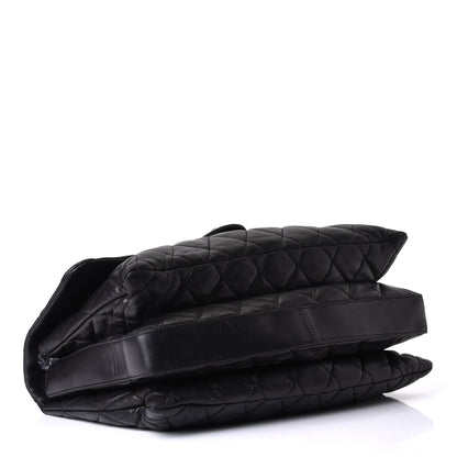 Chanel Lambskin Quilted Maxi Chanel 3 Flap Black 3 of 6