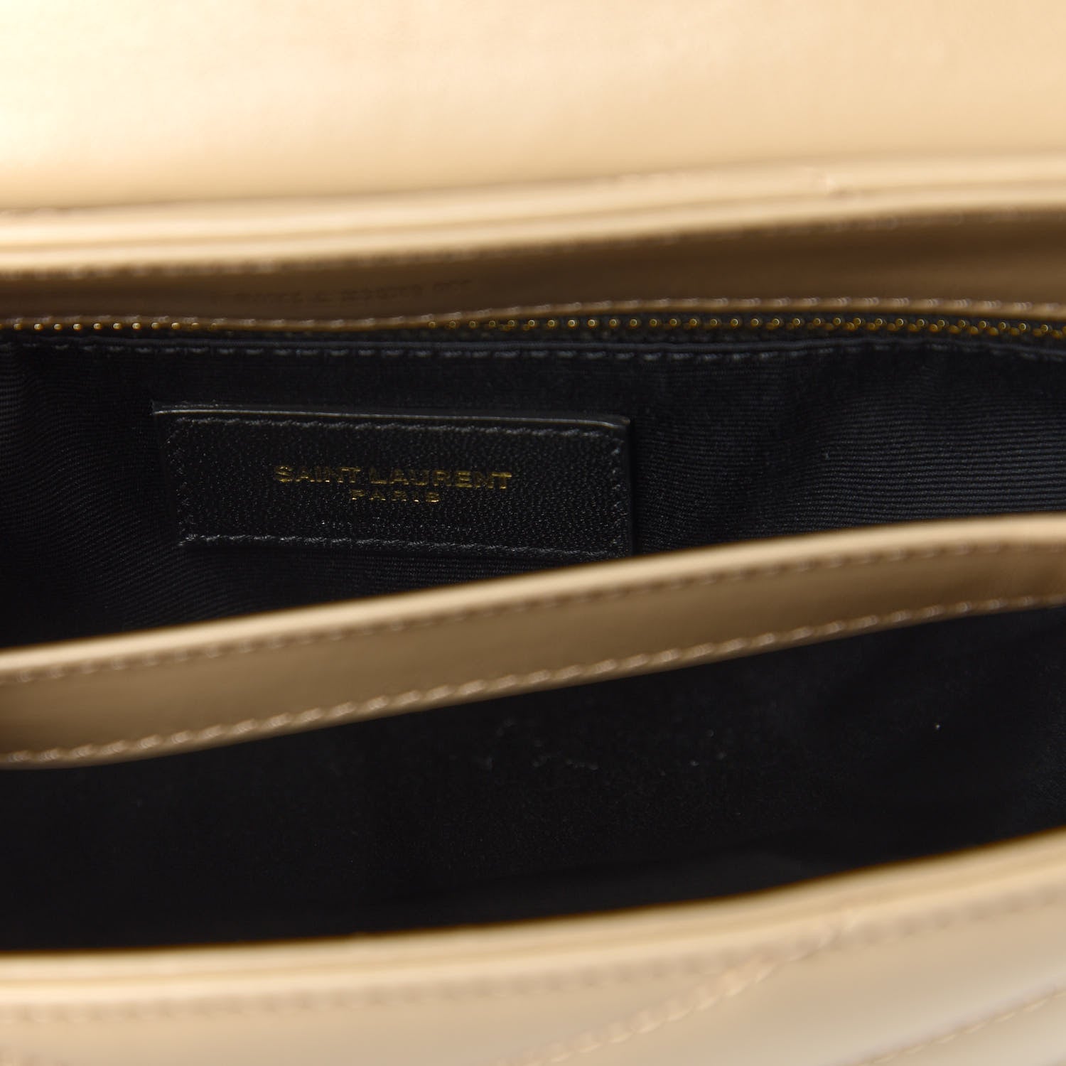 Saint Laurent Calfskin Y Quilted Monogram Toy Loulou Crossbody Bag Dark Beige 8 of 11