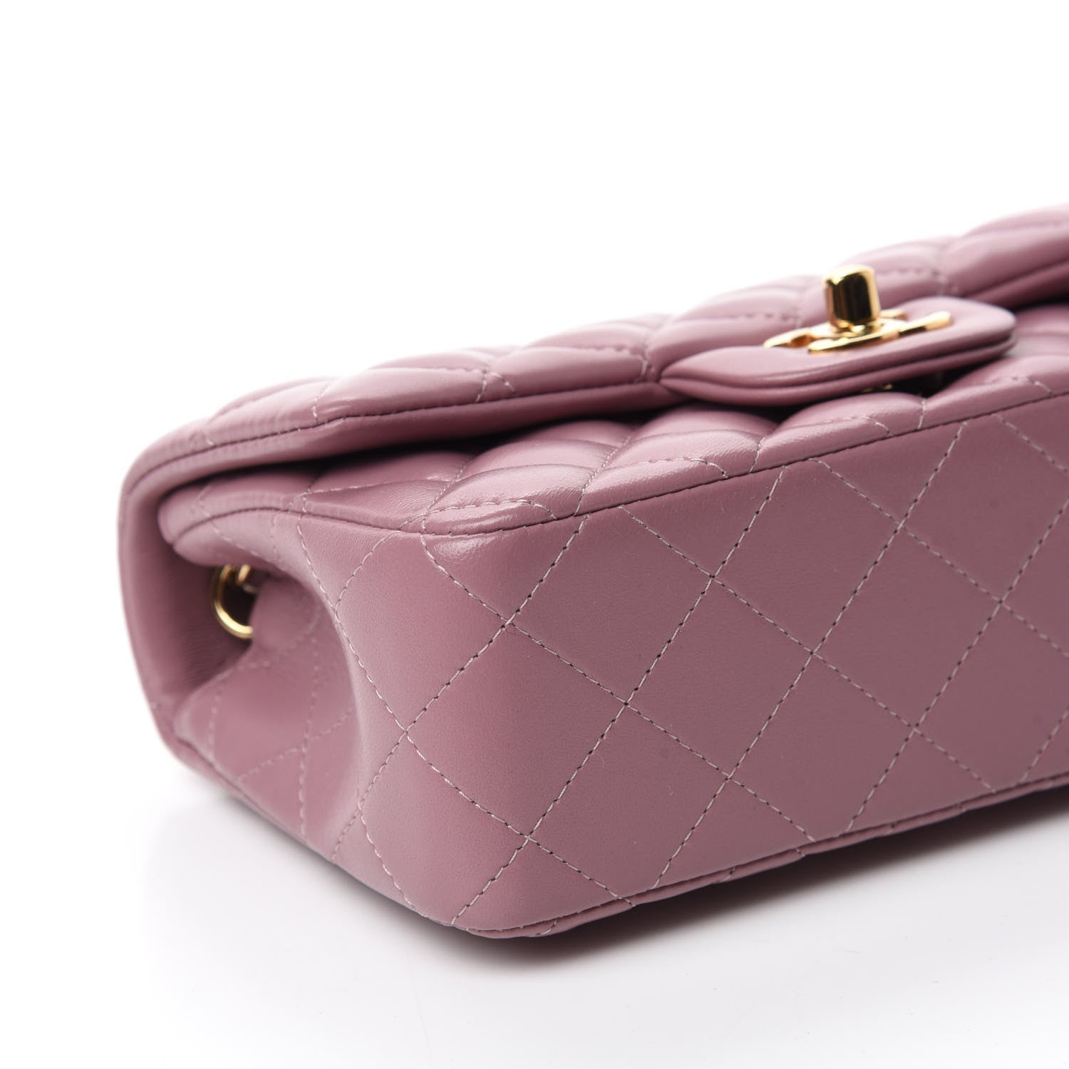 Chanel Lambskin Quilted Mini Rectangular Flap Purple 6 of 11