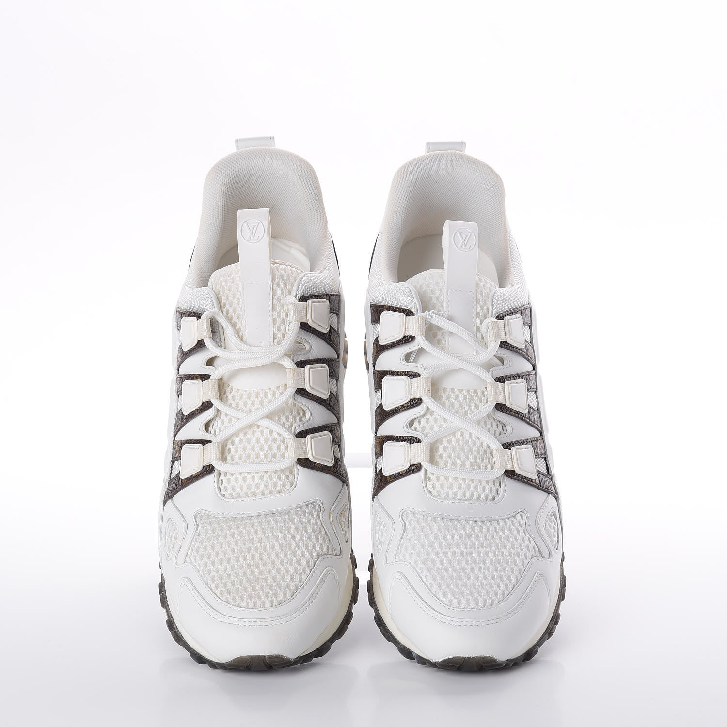 Louis Vuitton Calfskin Monogram Run Away Sneakers 39 White 5 of 10