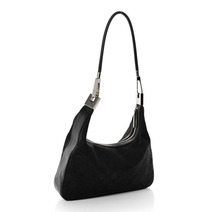 Gucci Monogram GG Small Clasp Hobo Black 3 of 10
