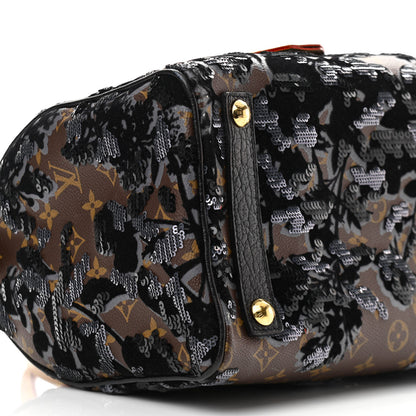 Louis Vuitton Monogram Fleur De Jais Sequins Speedy 30 8 of 14