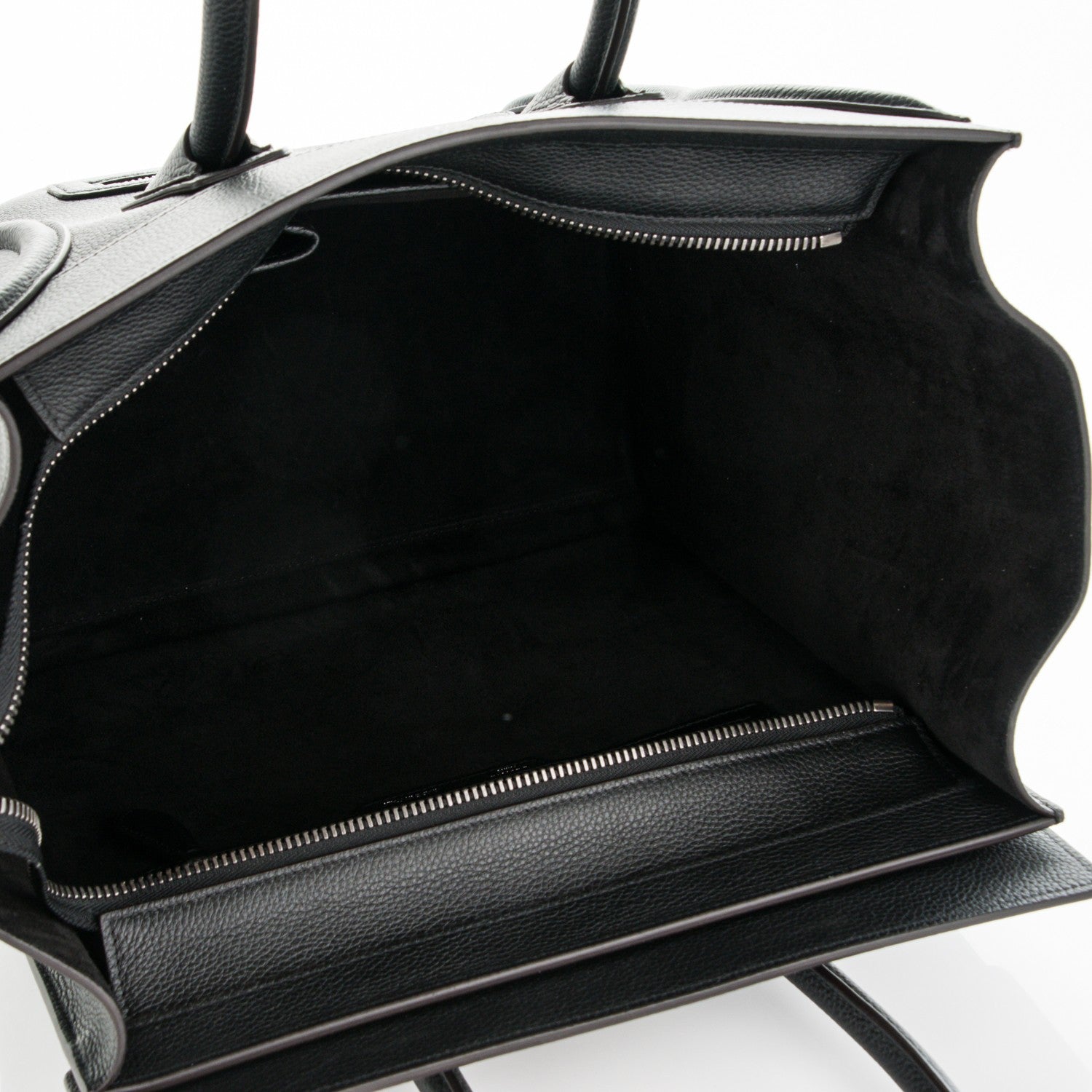 Celine Drummed Calfskin Mini Luggage Black 5 of 6