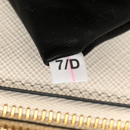 Prada Saffiano Lux Ombre Small Galleria Double Zip Tote Gradient White 7 of 10