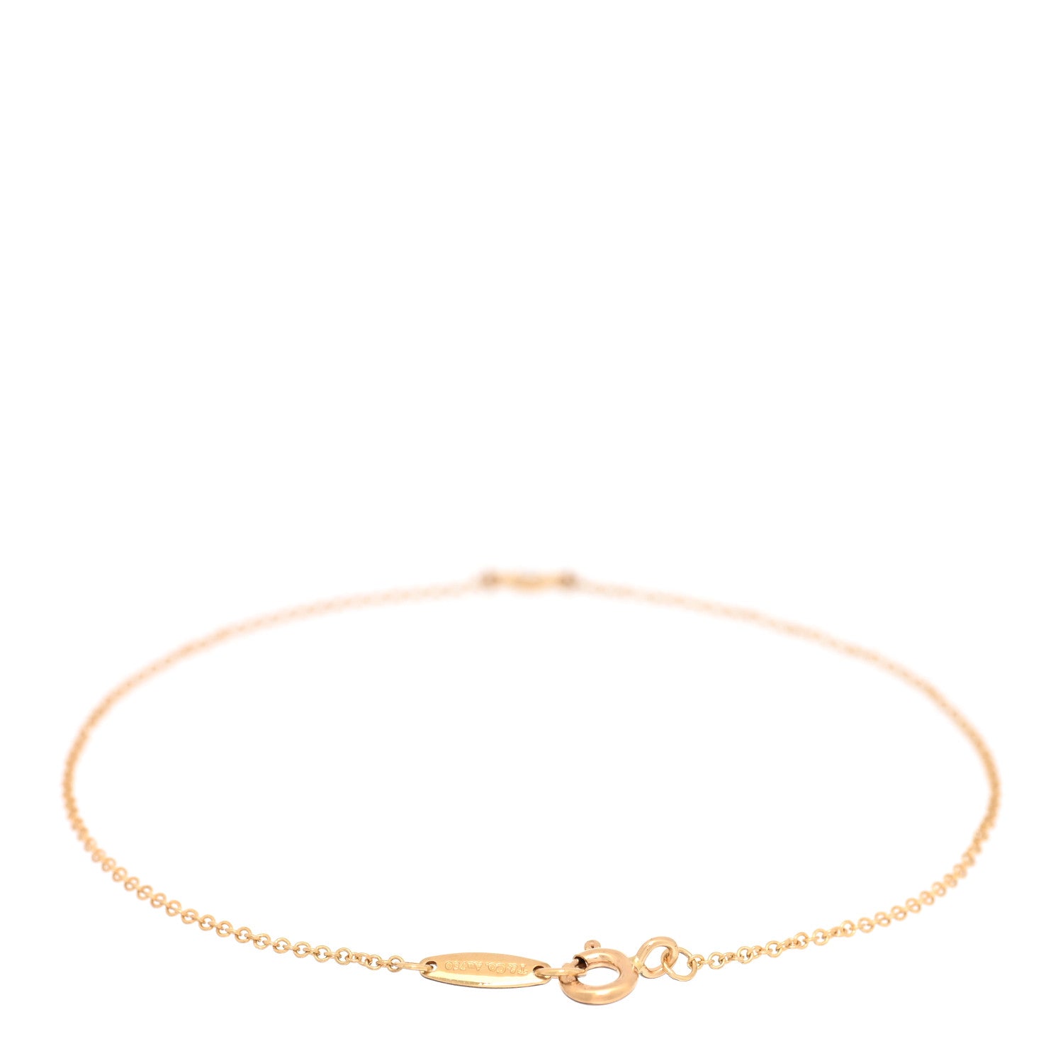 Tiffany 18K Yellow Gold Diamond .03ct Elsa Peretti Diamonds by the Yard Bracelet 1 of 4