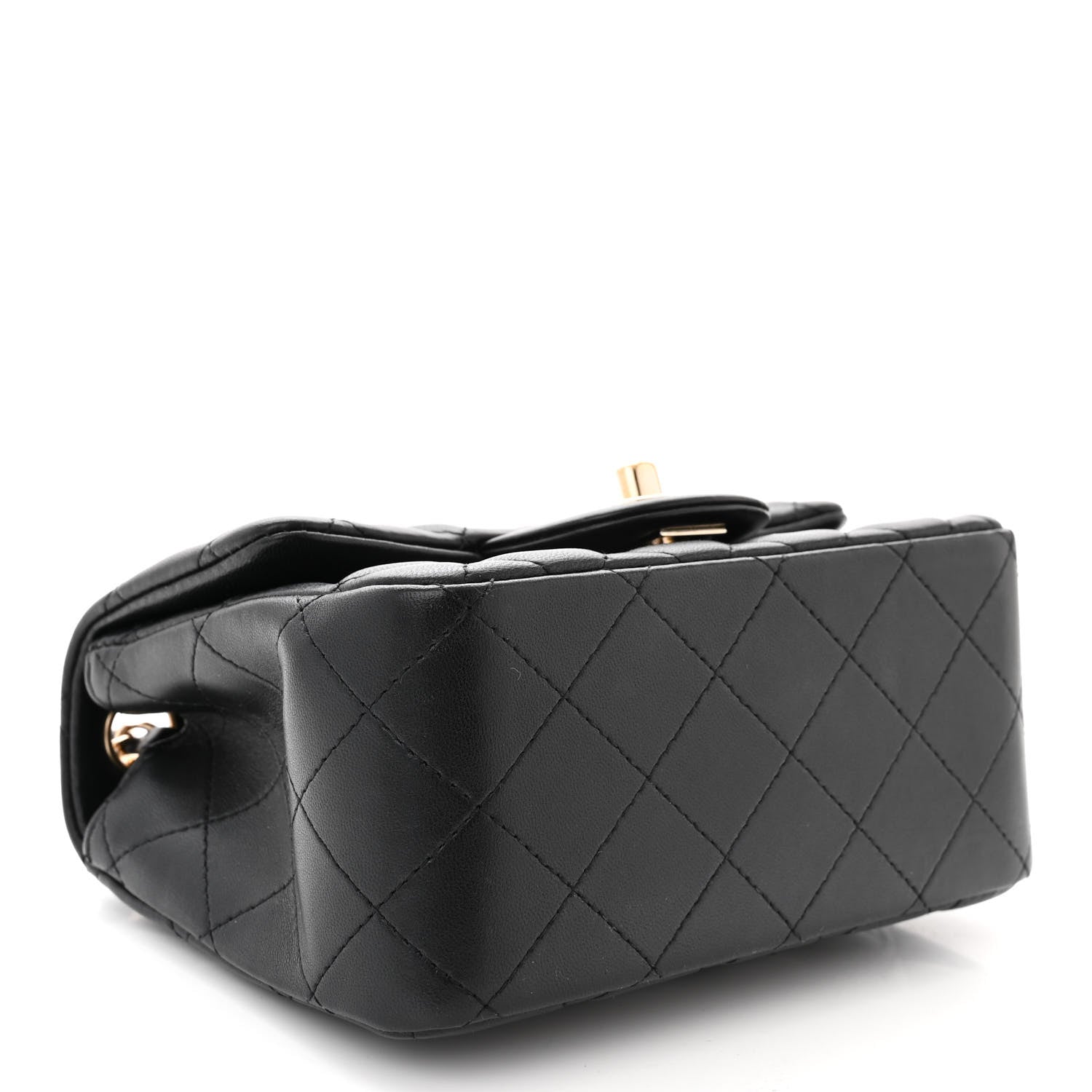 Chanel Lambskin Quilted Mini Square Flap Black 4 of 10