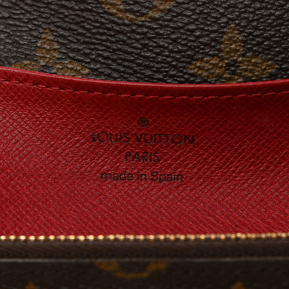 Louis Vuitton Monogram Emilie Wallet Red 5 of 10