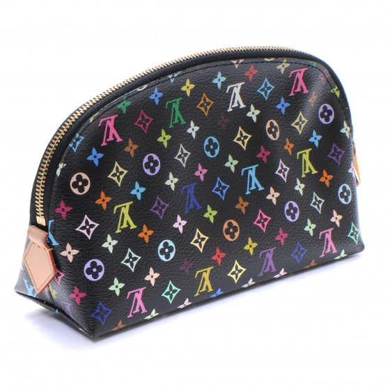 Monogram Multicolor Cosmetic Pouch Black Grenade