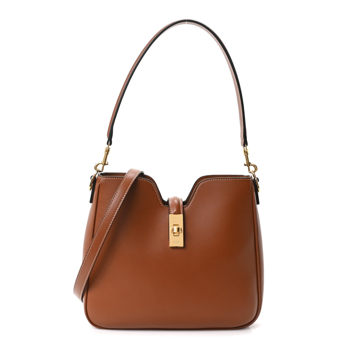 Smooth Calfskin Small Camille 16 Soft Bag Tan