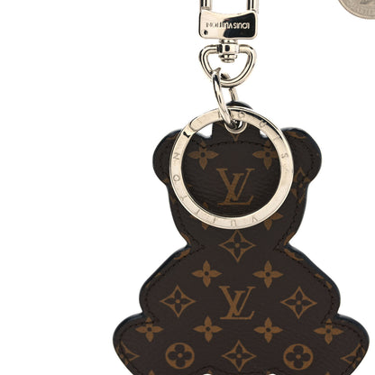 Louis Vuitton Monogram Teddy Bear Bag Charm Key Holder Brown 3 of 5