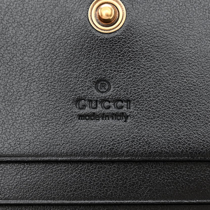 Gucci Calfskin Matelasse GG Marmont Mini Wallet On Chain Black 7 of 12