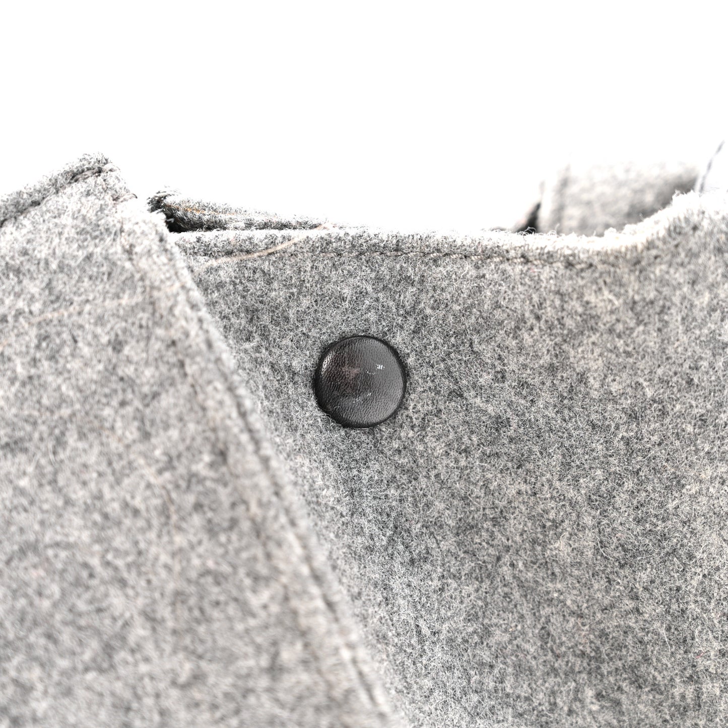 Felt Calfskin Medium Tie Knot Tote Grey Black