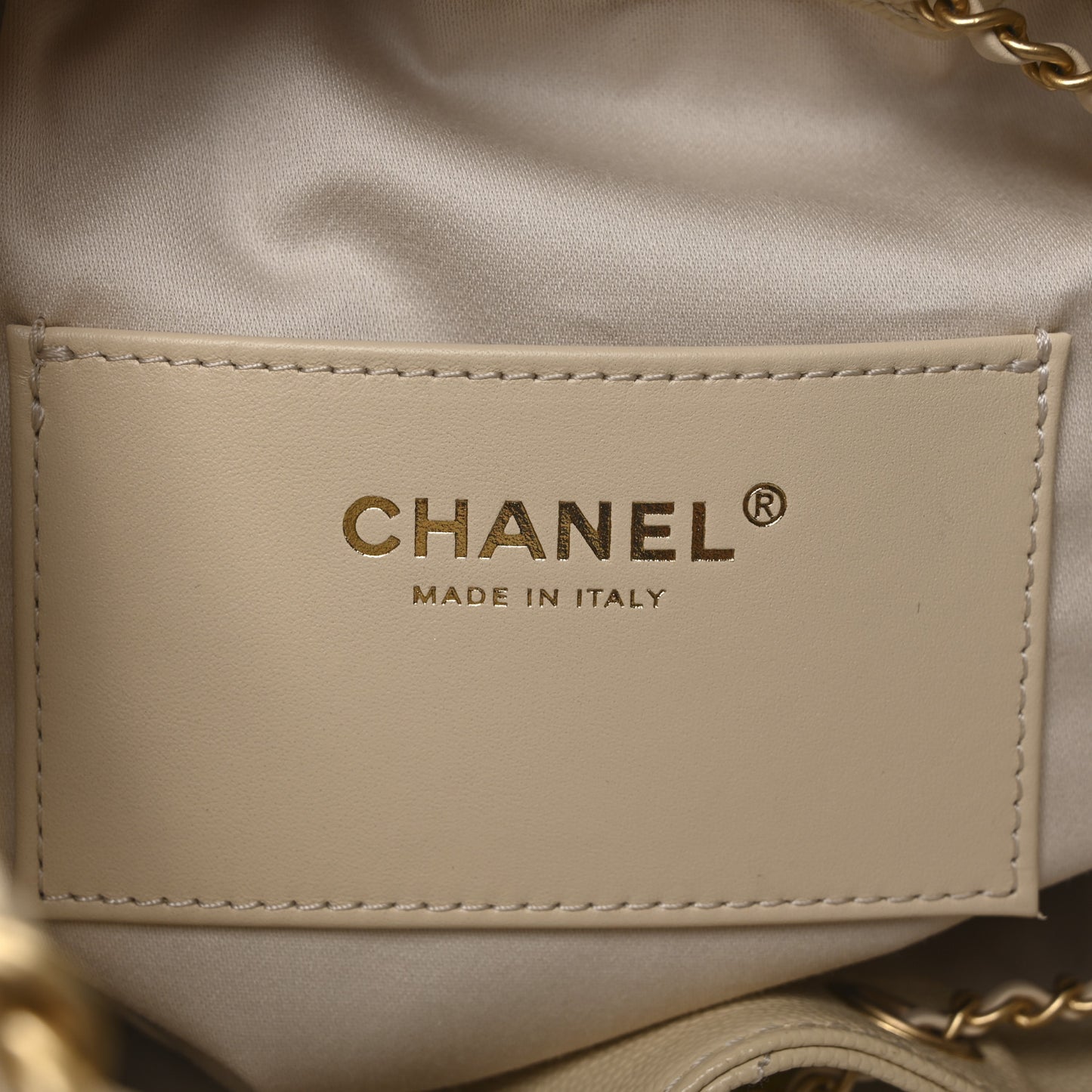 Caviar Quilted Small Chanel 25 Handbag Beige