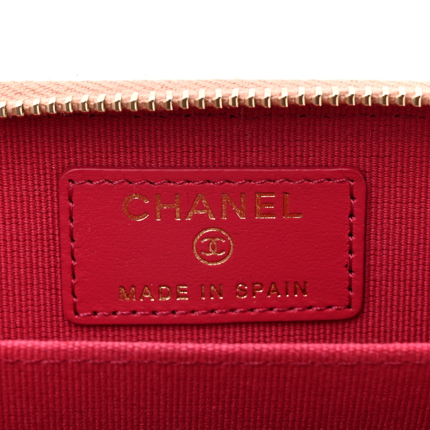 Chanel Caviar Quilted Perforated CC Zip Coin Purse Pink 6 of 11