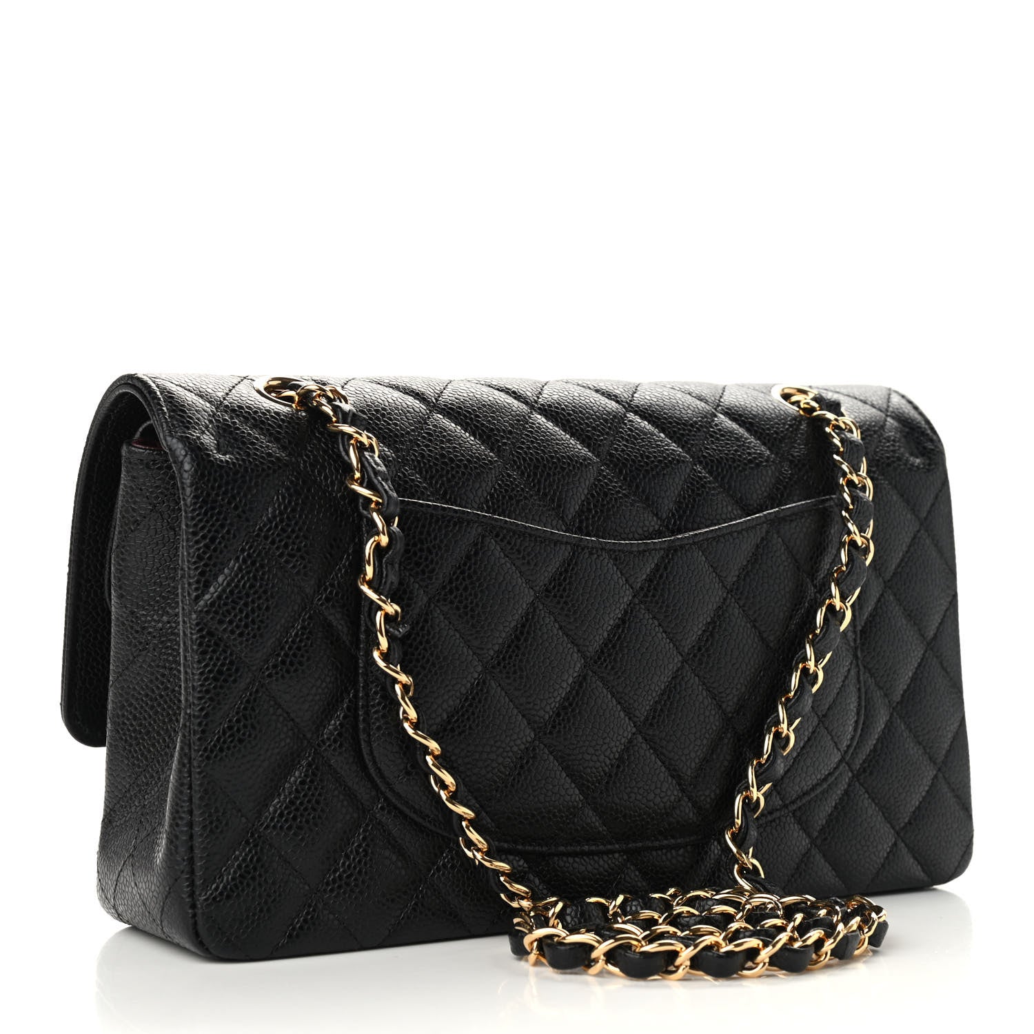 Chanel Caviar Quilted Medium Double Flap Black 2 of 8