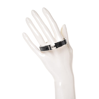 Hermes Enamel Narrow Clic Clac H Bracelet PM Black 2 of 4