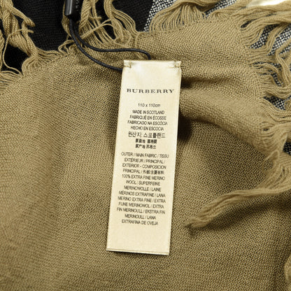 Burberry Merino Wool House Check Square Scarf Brown 3 of 3