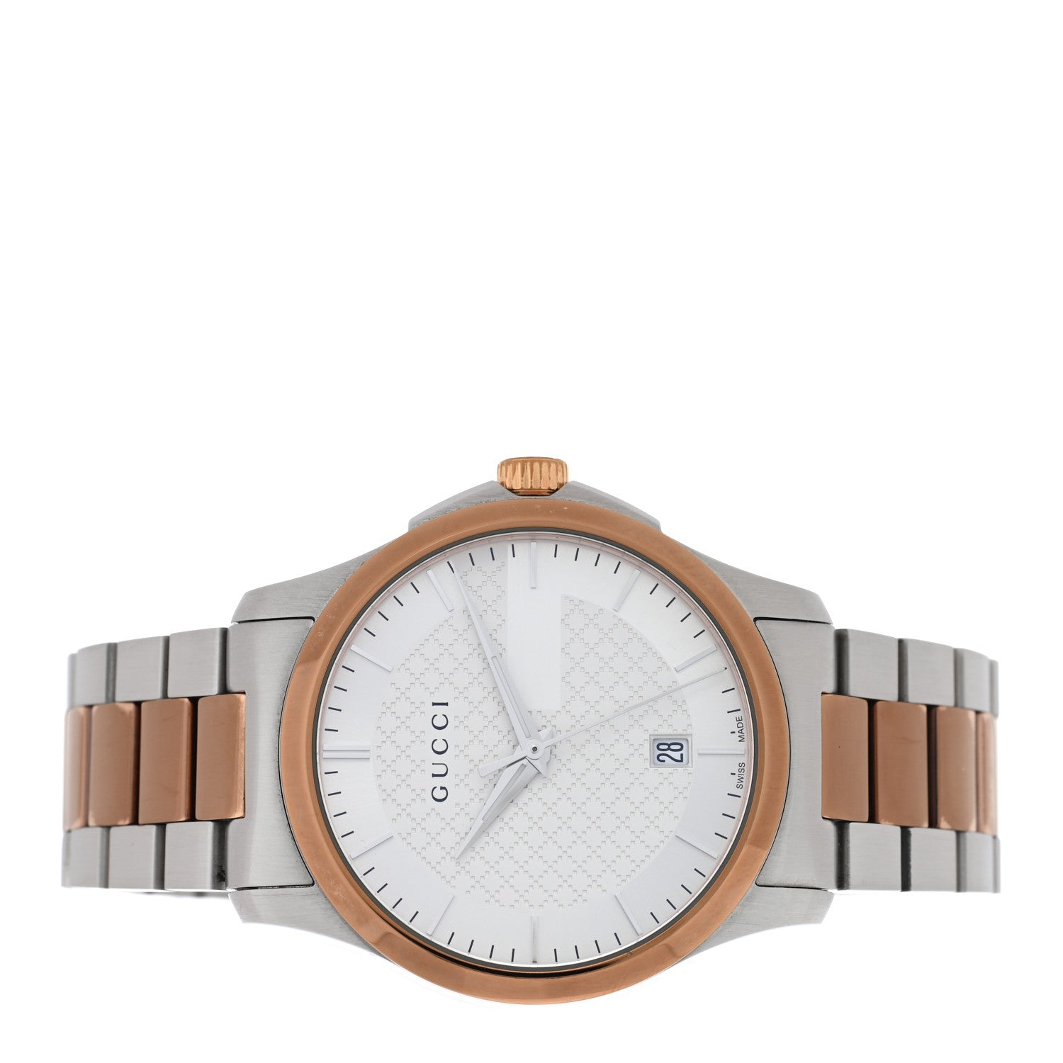 Gucci Stainless Steel 38mm G-Timeless Two Tone Quartz Watch 2 of 5