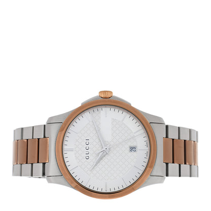 Gucci Stainless Steel 38mm G-Timeless Two Tone Quartz Watch 2 of 5