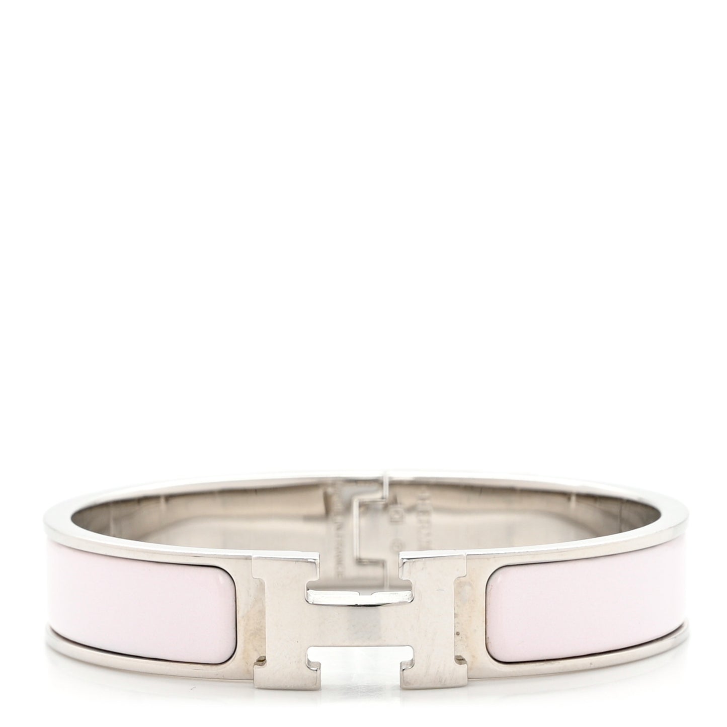 Enamel Narrow Clic Clac H Bracelet PM Rose Nymph