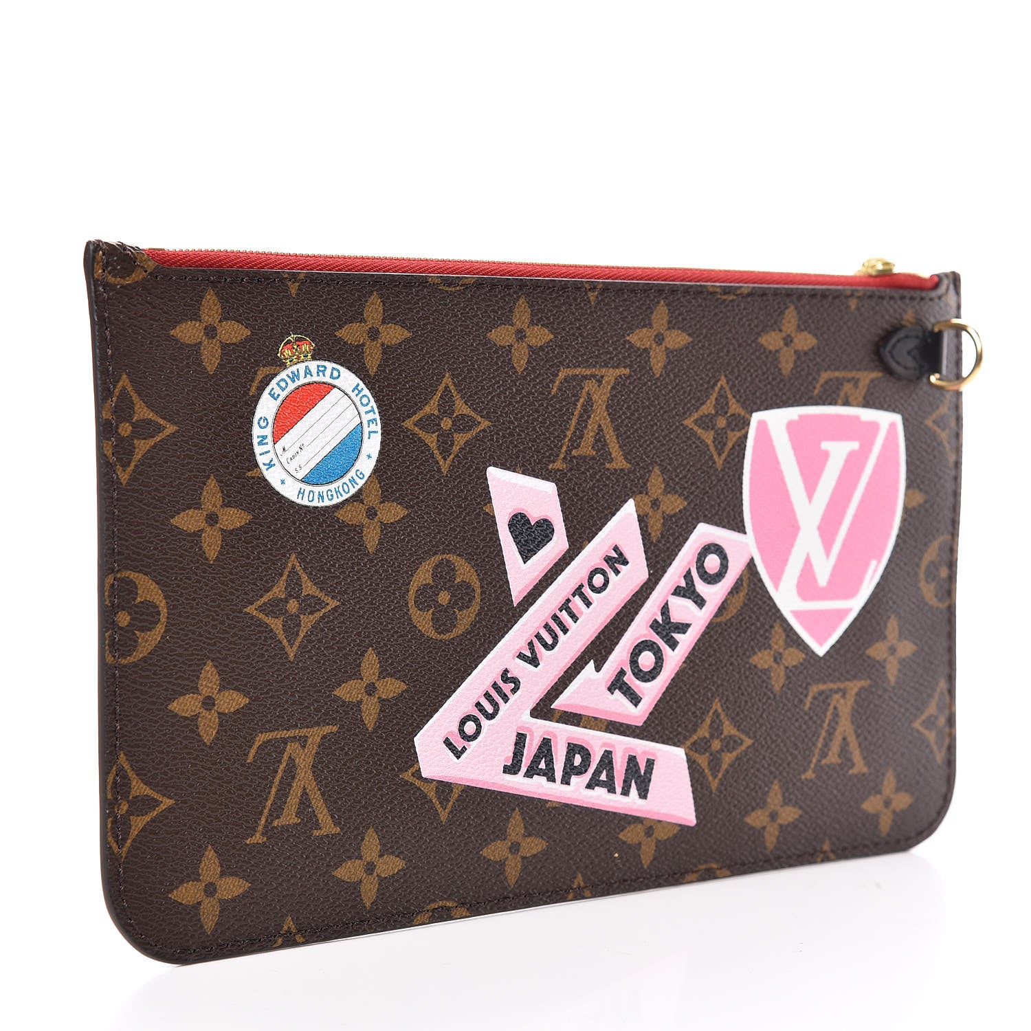 Louis Vuitton Monogram World Tour Neverfull MM GM Pochette 4 of 10