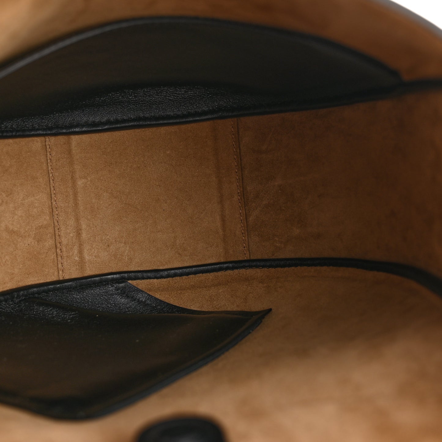 Calfskin Hammock Slice Bag Black