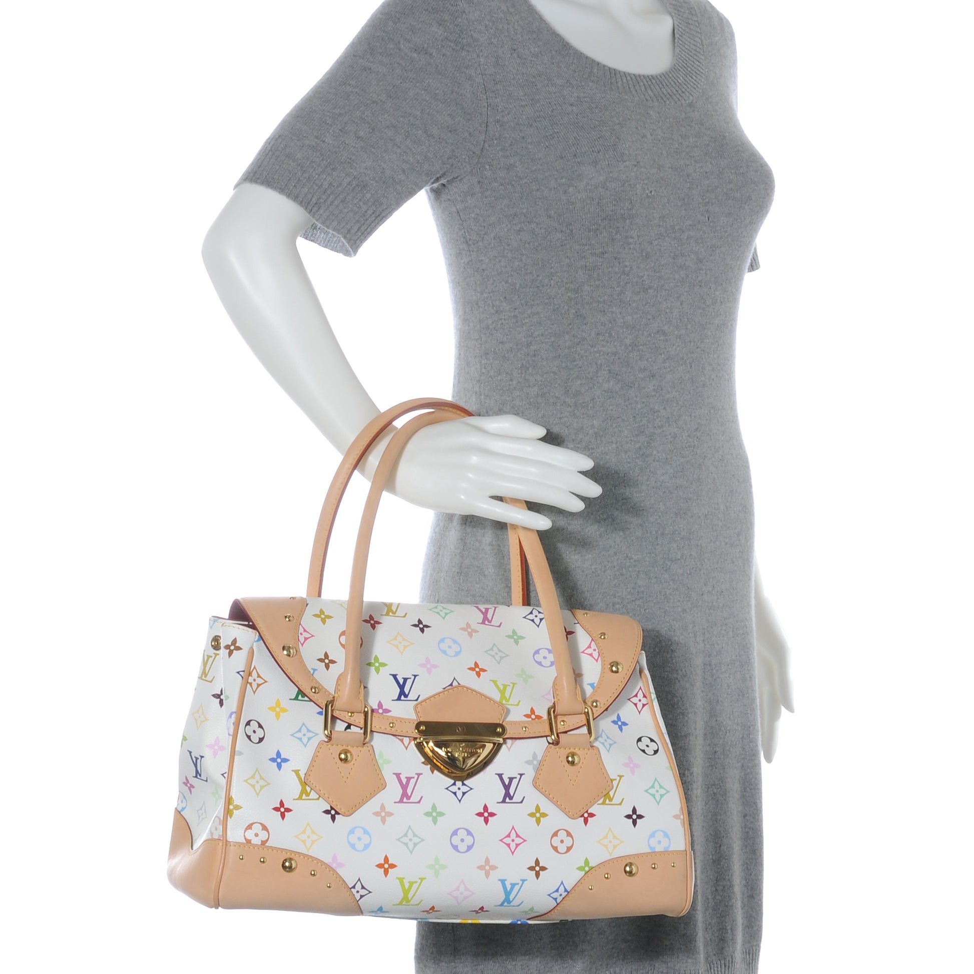 Louis Vuitton Monogram Multicolor Beverly GM White 2 of 7