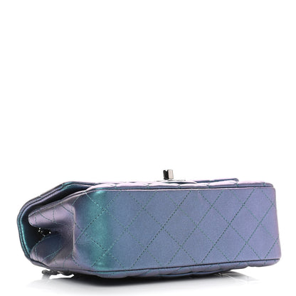 Chanel Iridescent Lambskin Quilted Mini Rectangular Flap Turquoise 4 of 12