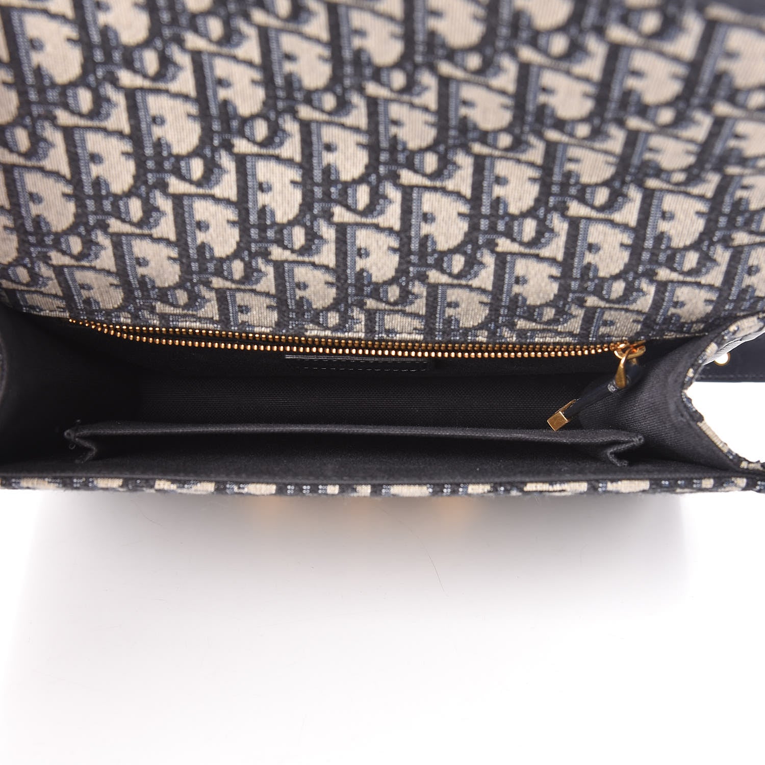 Christian Dior Oblique 30 Montaigne Flap Bag Blue 5 of 11