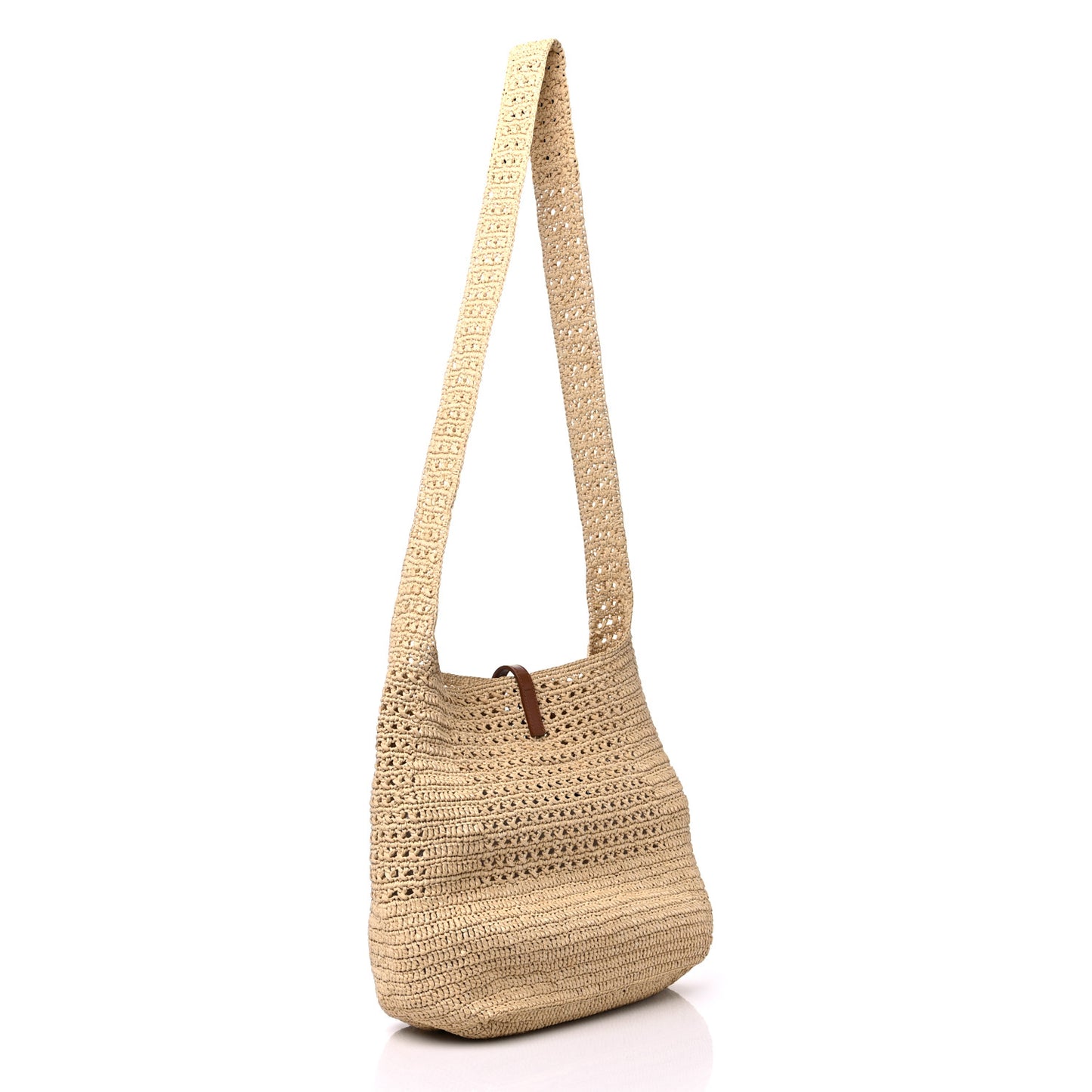 Raffia Monogram Hobo Naturale