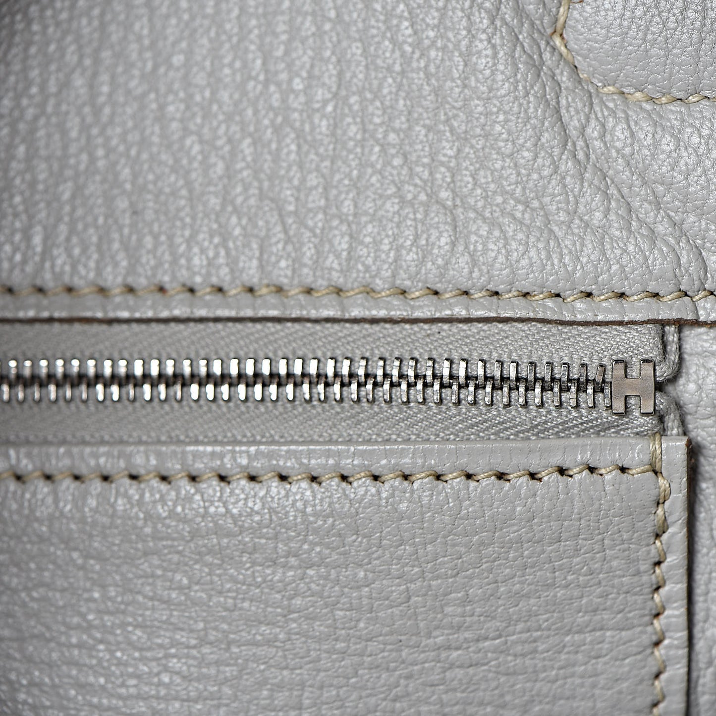 Taurillon Clemence Lizard Club Birkin 35 Gris Perle White Mykonos