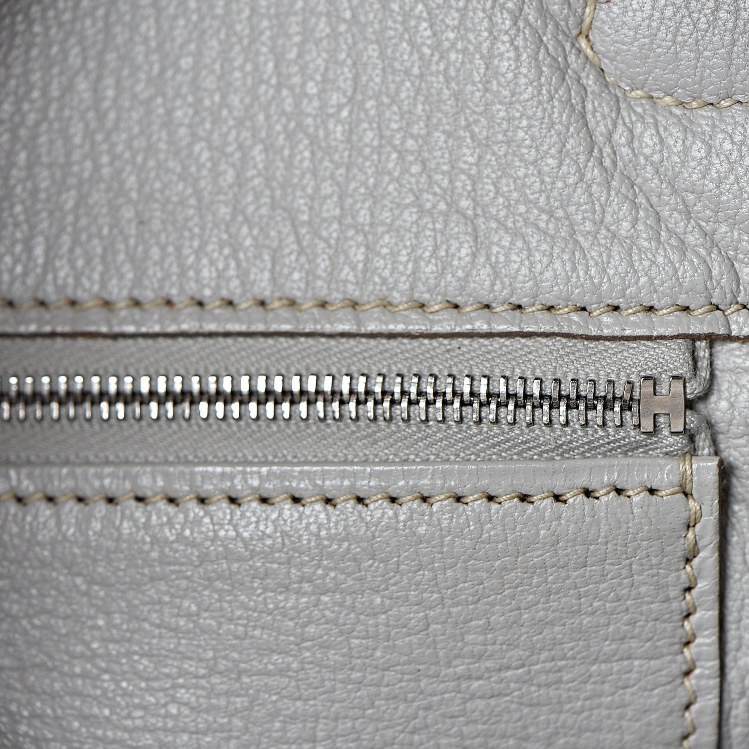 Hermes Taurillon Clemence Lizard Club Birkin 35 Gris Perle White Mykonos 35 of 39