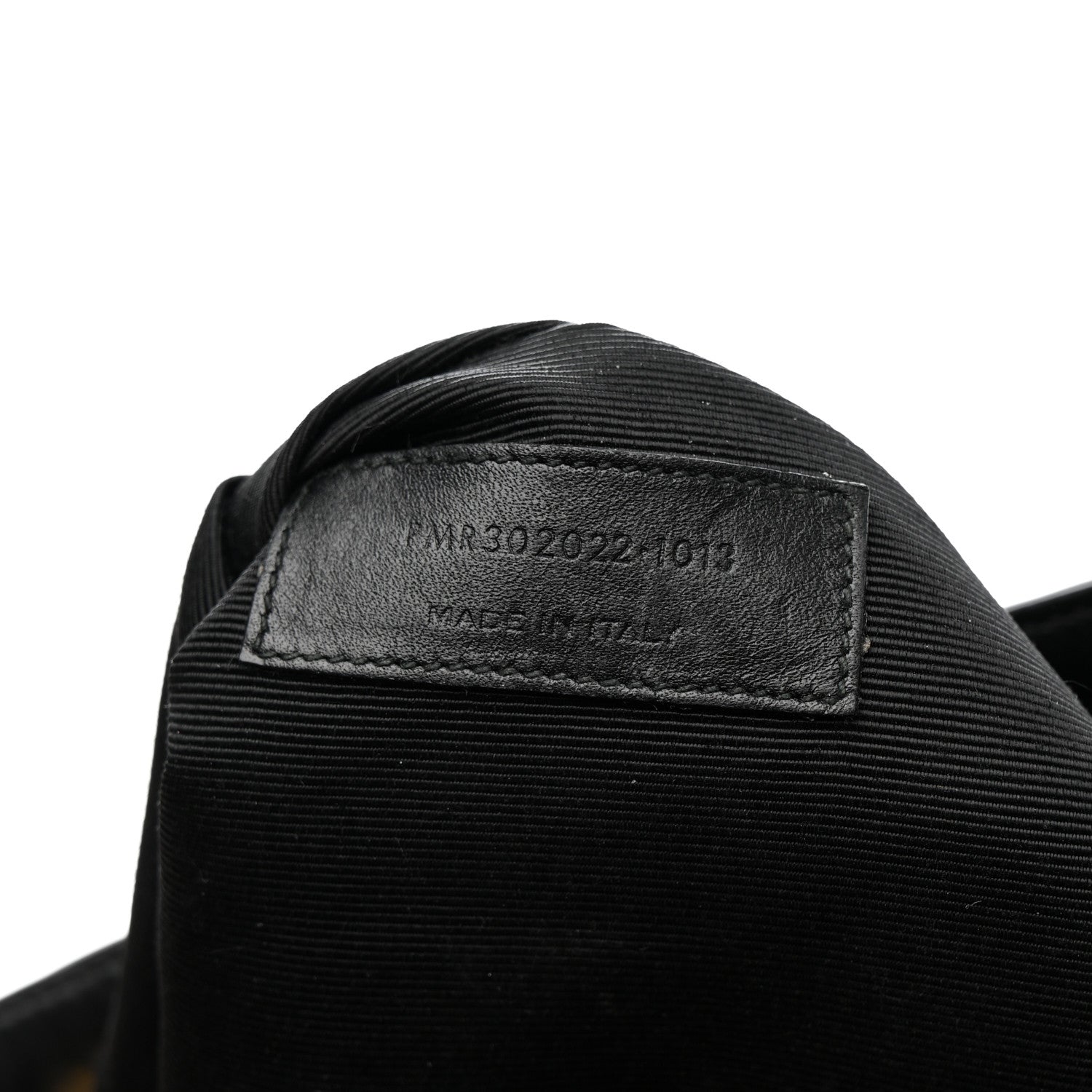 Saint Laurent Smooth Calfskin Matelasse Chevron Monogram Shopping Bag Black 10 of 14